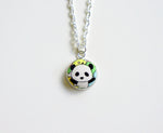 Haruki Panda SM Handmade Fabric Button Necklace