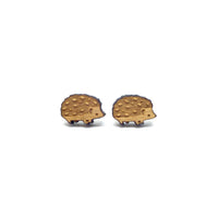 Adorable Hedgehog Laser Cut Wood Earrings