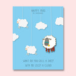 Sheep Is A Cloud With No Legs Enamel Pin