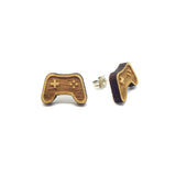 Playstation Controller Laser Cut Wood Earrings