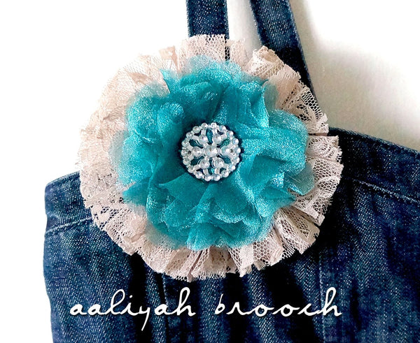 Aaliyah Handmade Fabric Brooch