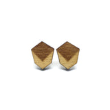 Minimalist Geometric Laser Cut Wood Earrings