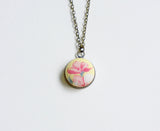 Annabeth Rose Handmade Fabric Button Necklace