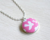 Sora Rin Handmade Fabric Button Necklace