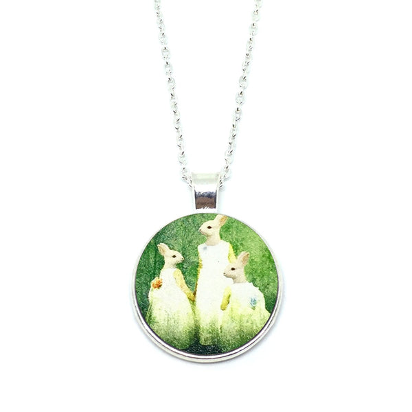 Mythical Rabbitgirl Family Necklace