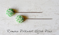 Ramona Polkdot Handmade Fabric Button Hijab Pins
