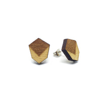 Minimalist Geometric Laser Cut Wood Earrings