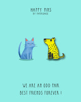 We Are An Odd Pair Best Friends Dog Enamel Pin