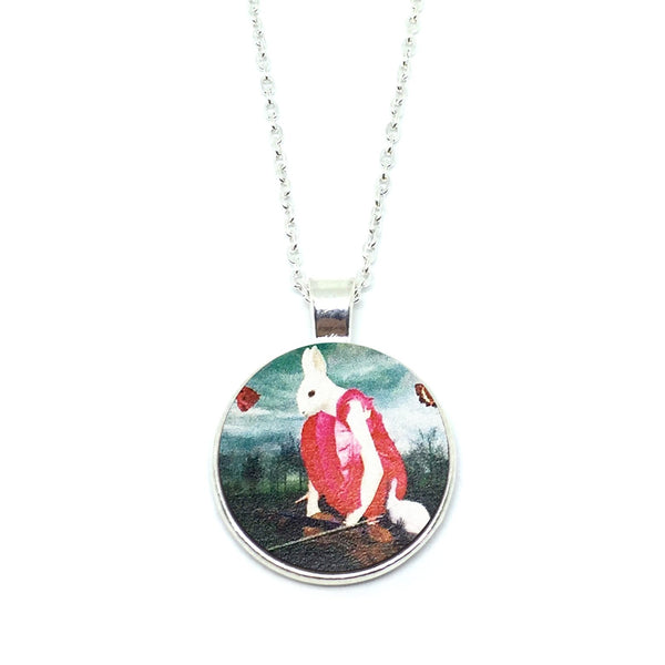 Mythical Rabbitgirl In Red Necklace