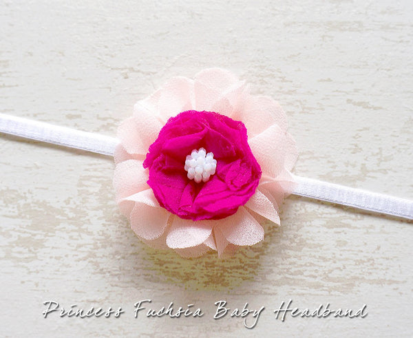 Princess Fuchsia Baby Headband