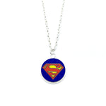 Superman Wood Pendant Necklace