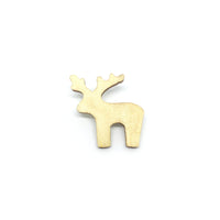 Lovely Deer Wooden Brooch Pin