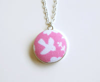 Sora Rin Handmade Fabric Button Necklace
