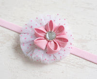 Amberly Pink Baby Headband